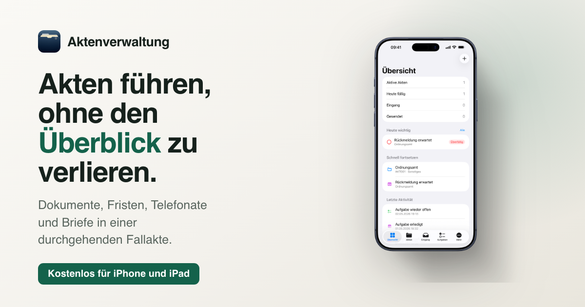 I built an iOS app that organizes real-life „cases“ instead of files – with on-device AI that 